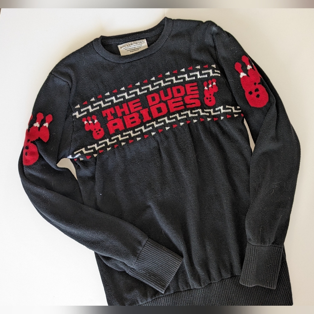 "The Dude Abides" The Big Lebowski Sweater US size M